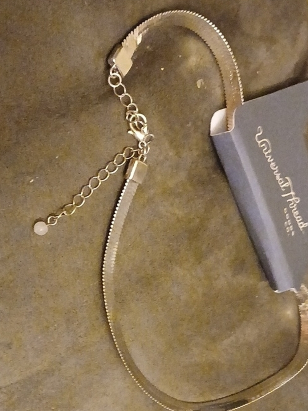 Target Silver Double-Layer Choker Necklace